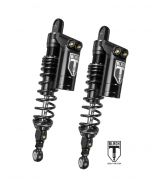 BLACK-T Twin-Shock Set Stage3 with reservoir and length adjustment for Triumph Thruxton-R 2016-2018